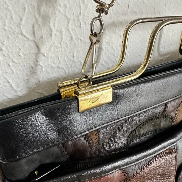 Patchwork Leather Handbag - Picture 6 of 12